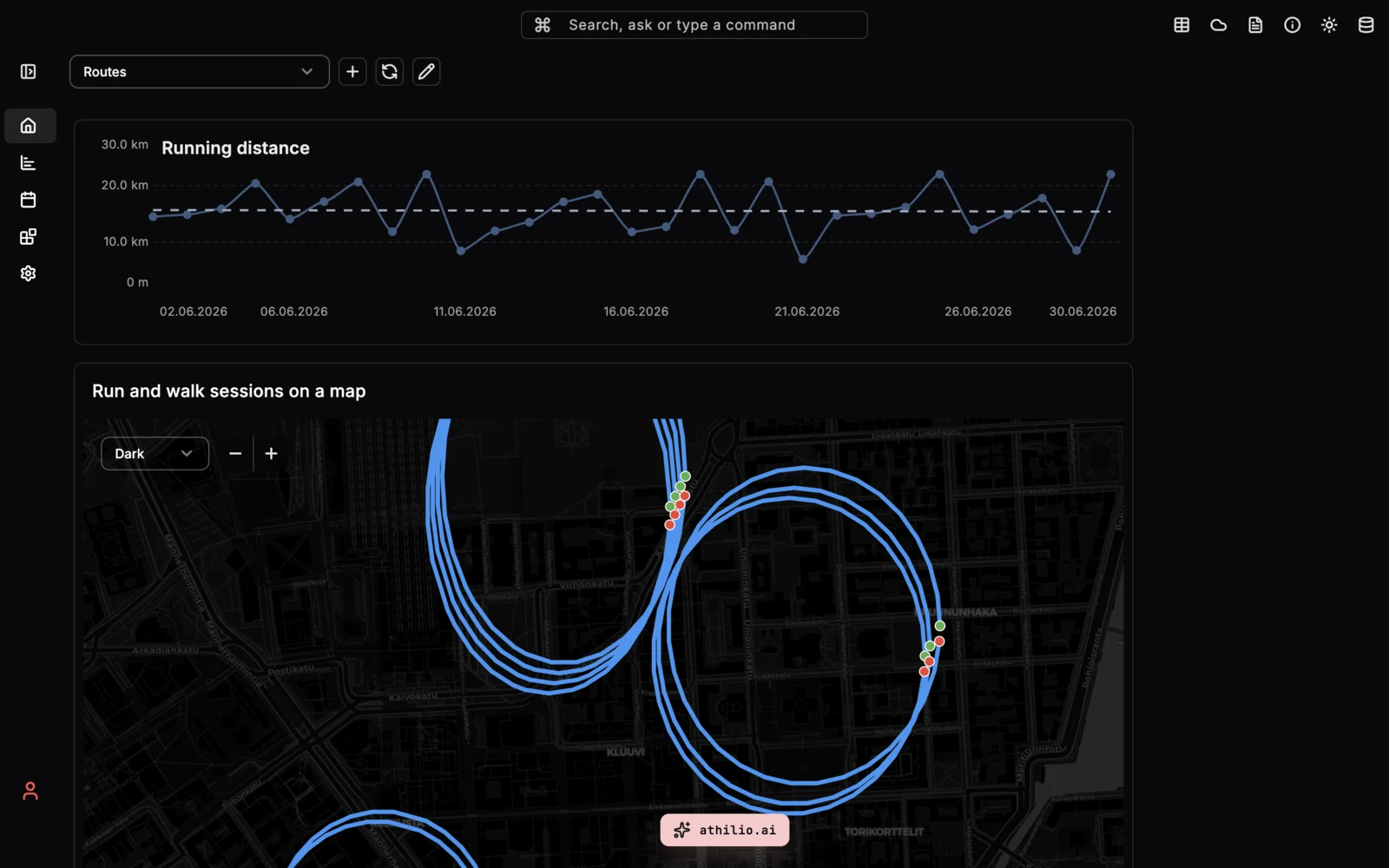 Map widget example