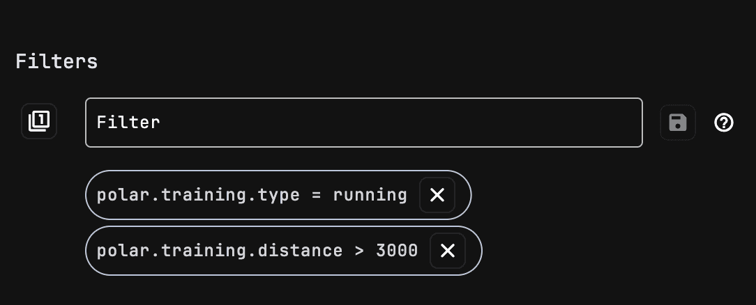 Filtering data example